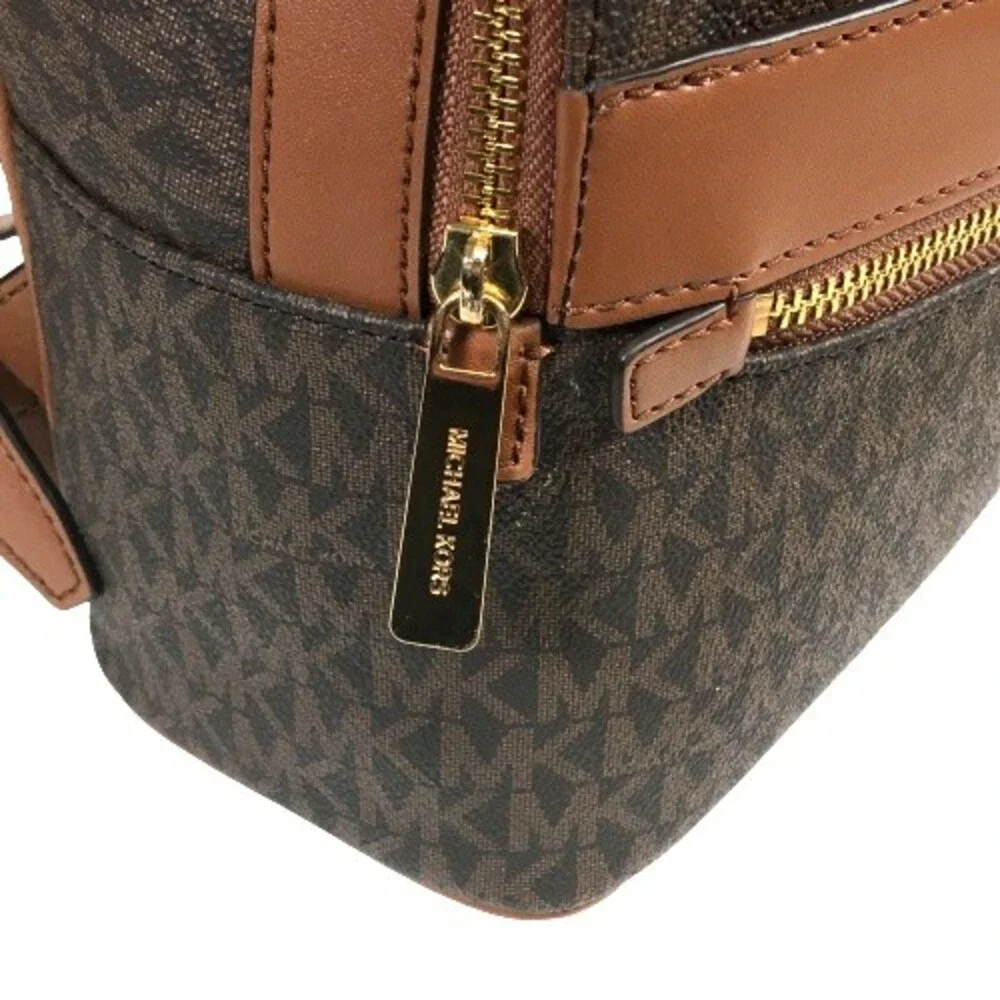Michael Kors Kenly Backpack Medium Signature Logo Shoulder Satchel School Bag